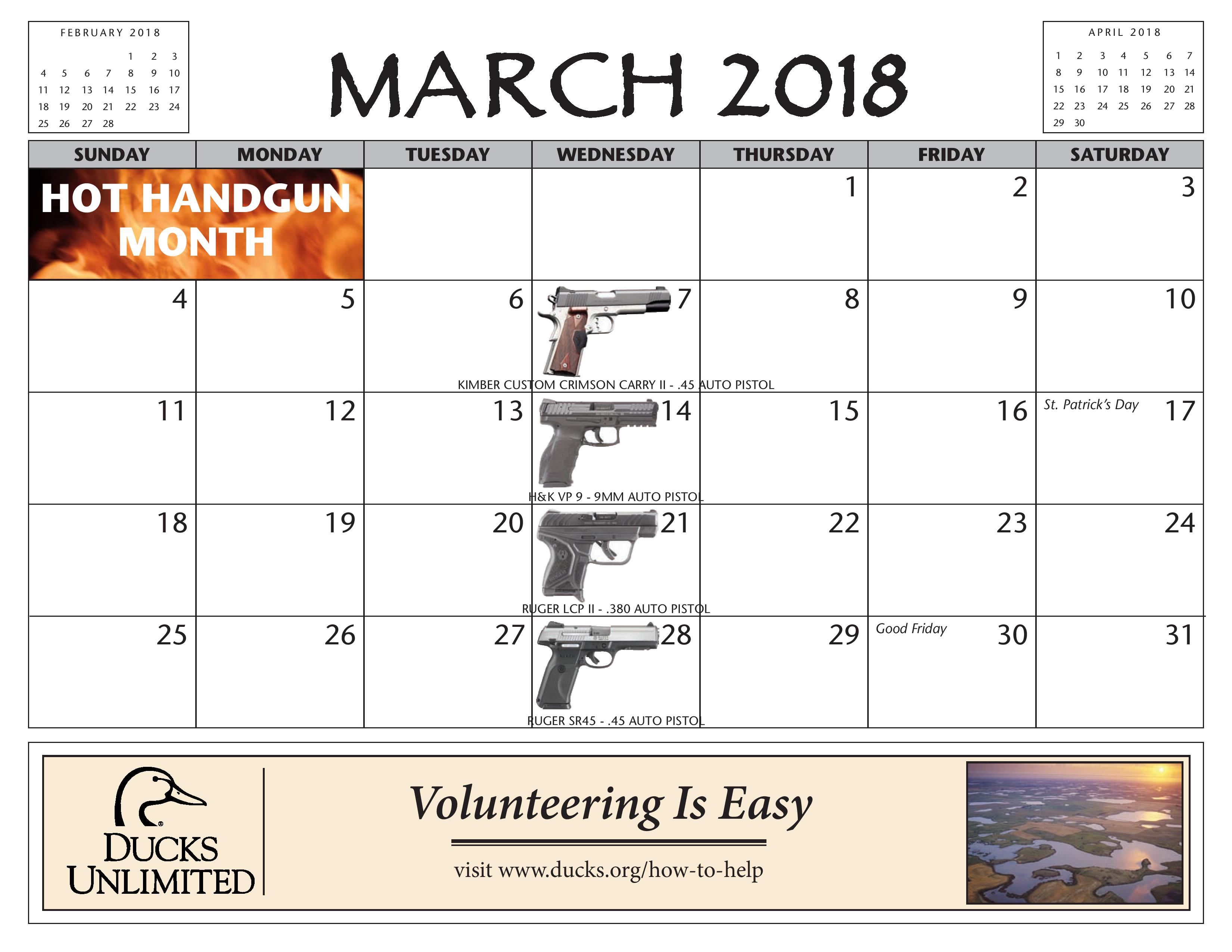 2018 Maryland Gun Calendar Giveaway